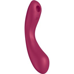 SATISFYER - CURVE TRINITY 1 AIR PULSE VIBRATION RED 2